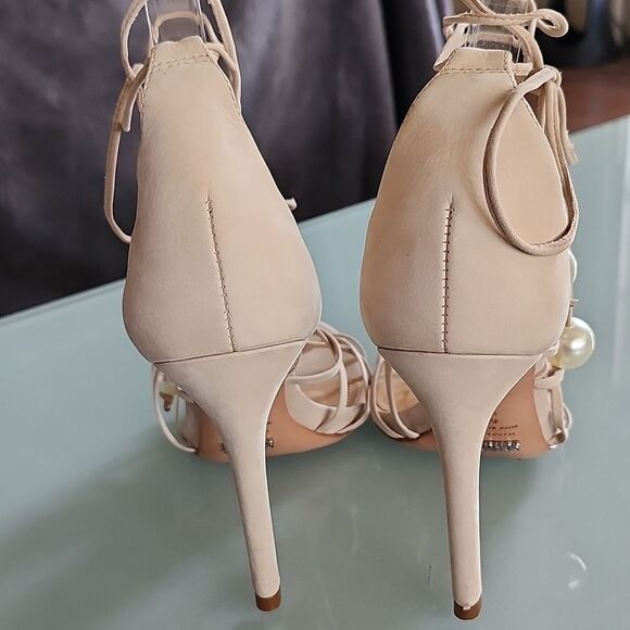 Schutz Leather Wrap Heels - Picture 4 of 7